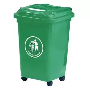 Image of Wheelie Bin 50L 30 Recycled Polyethylene Green LWB50YGreen