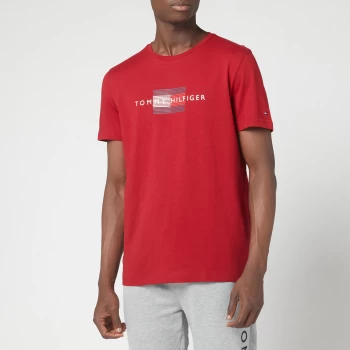 Image of Tommy Hilfiger Mens Line Flag T-Shirt - Regatta Red - L