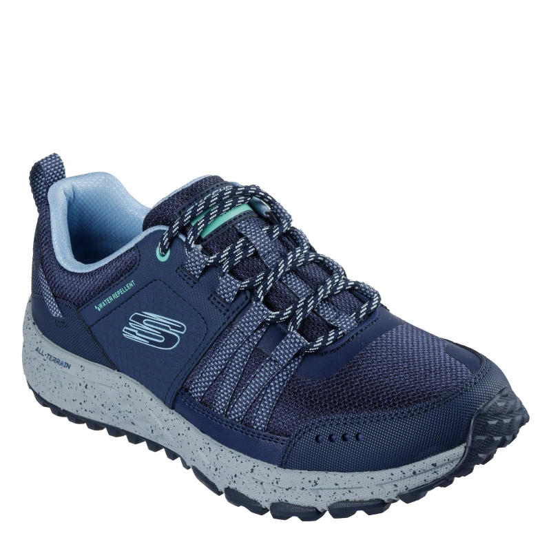 Image of Skechers Womens Escapeplan Waterproof Walking Shoes Navy/Blue female 2 (35)