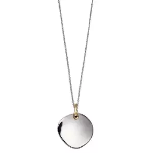 Image of Sterling Silver and Yellow Gold Plated Two Colour Disc Pendant