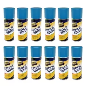 Image of Prosolve Stencil Spray Paint Aerosol, Yellow (5015) - 12 x 400ml