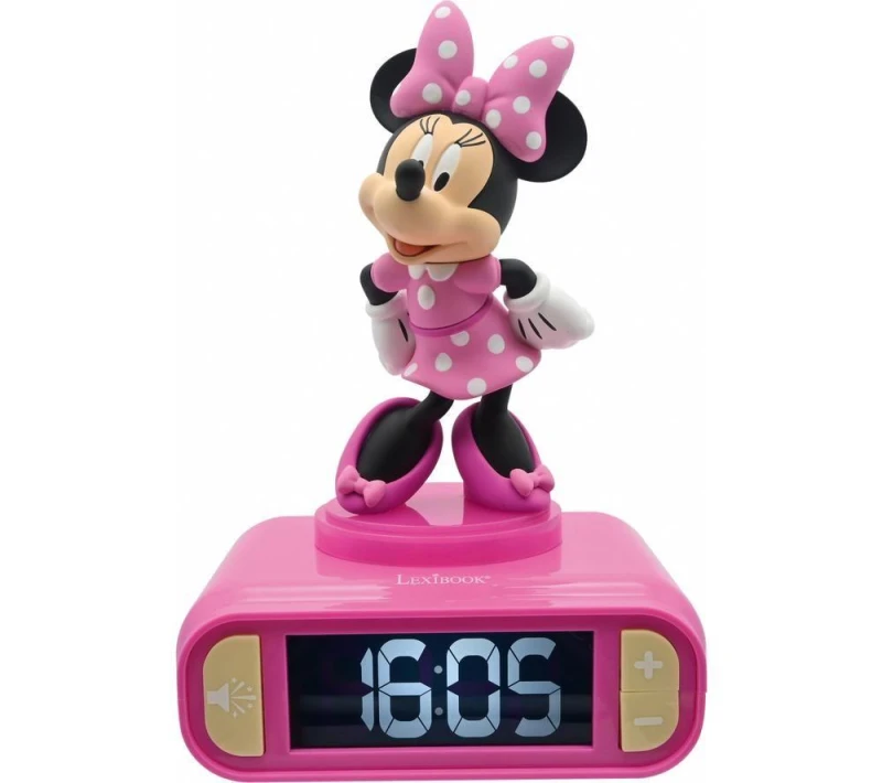 Image of LEXIBOOK RL800MN Nightlight Alarm Clock - Minnie Mouse, Pink 3380743101316