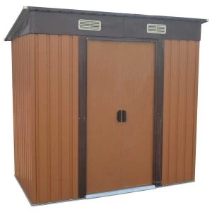 Image of Charles Bentley Garden 8ft X 4ft Metal Shed