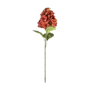 Image of Festive Ruby Red Faux Hydrangea Red