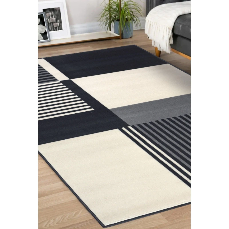 Image of Homemaker Maestro Barcode Rug Grey unisex 160x230cm