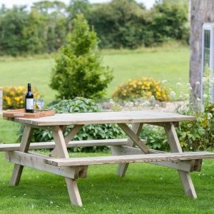Image of Zest4Leisure Wooden Katrina Picnic Table