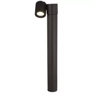 Image of Wall Street Outdoor Floor Bollard Lighting Black, 1 Light IP54, GU10