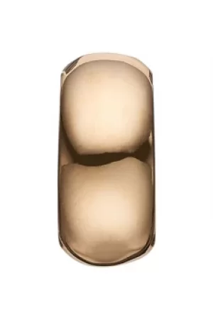 Image of Ladies Christina Gold Plated Sterling Silver Shiny Stopper Bead Charm 623-G96