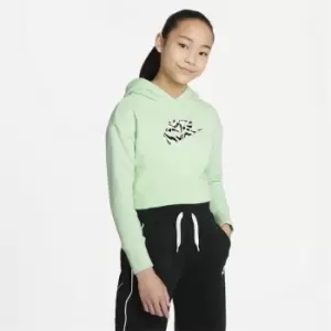 Image of Nike Sportswear Cropped Electric Hoodie - Green