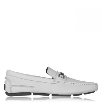 Image of Calvin Klein Mikos Driver Loafers - White