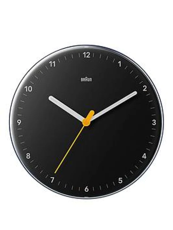 Image of Braun Classic 23cm Wall Clock, Black, Men Black W6OXY Male