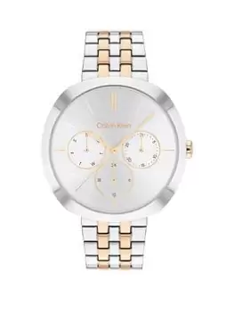 Image of Calvin Klein Women'S Calvin Klein Two Tone Stainless Steel And Gold Plate Bracelet Watch