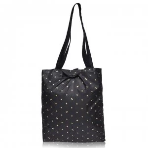 Image of Radley Foldaway Tote Bag - BLACK