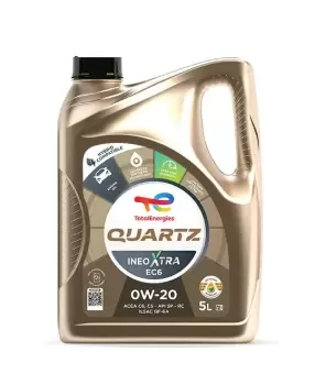 Image of Total Quartz Synthetic Engine Motor Oil Ineo Xtra EC6 Performance 0W20 5L 228344