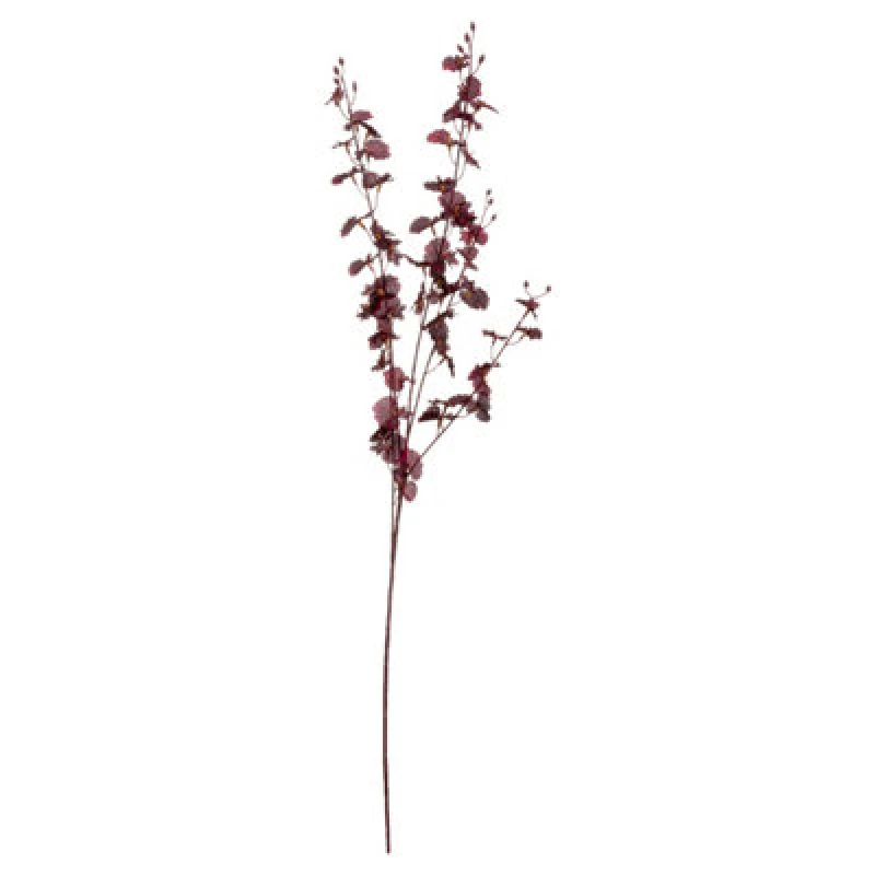 Image of Hill Interiors Orchid Spray Artificial Flower Dark Burgundy (One Size)