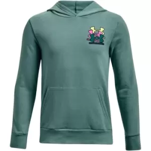 Image of Under Armour Armour Rival Fleece Hoodie Junior Boys - Green