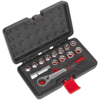Image of Sealey 13 Piece 3/4" Drive Shallow Profile Socket Set 3/4"