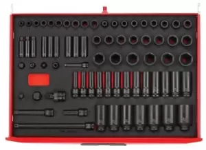 Image of Teng Tools 1/2 in, 3/8 in, 1/2 in, 3/8 in Drive Impact Socket Hexagon