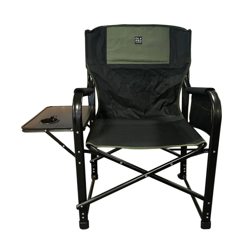 Image of OLPRO Ltd Directors Chair - Black & Green Green unisex