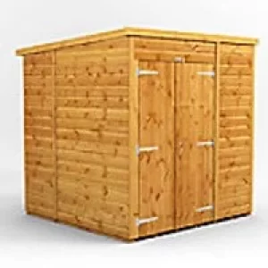 Image of Power Garden Shed 66PPWDD Golden Brown 6x6