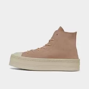 Image of Womens Converse All Star Modern Lift Mono Suede Platform Casual Shoes