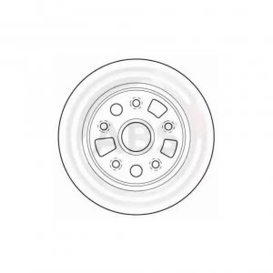 Image of Rear Pair (2x) of Brake Disc A.B.S. 16055