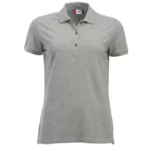 Image of Clique Womens/Ladies Classic Marion Melange Polo Shirt (L) (Grey Melange)