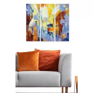 Image of MDF446402158 Multicolor Decorative MDF Painting (3 Pieces)