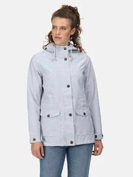 Image of Regatta Nahla Waterproof Shell Jacket - Light Grey, Light Grey, Size 10, Women