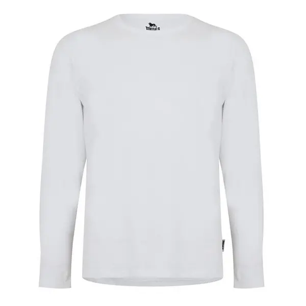 Image of Lonsdale Long Sleeve T Shirt Mens - White XS