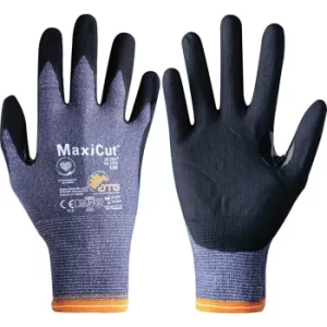 Image of Cut Resistant Gloves, NBR Coated, Blue/Black, Size 10