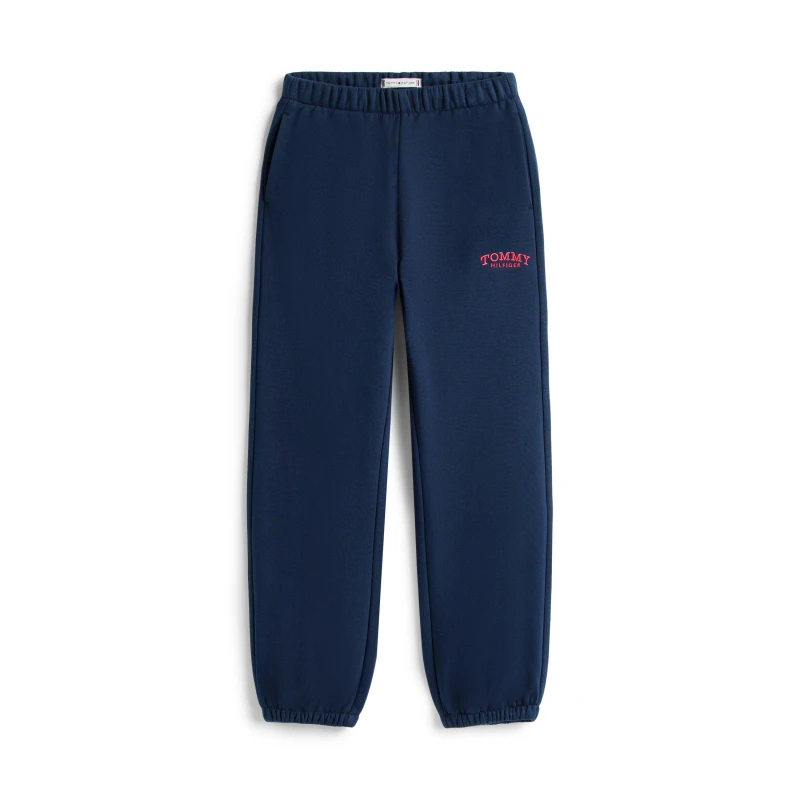 Image of Tommy Hilfiger Kids Monotype Closed Hem Fleece Joggers Night Navy C1G female 12Y