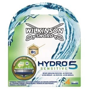Image of Wilkinson Sword Hydro 5 Sensitive Blades 4s
