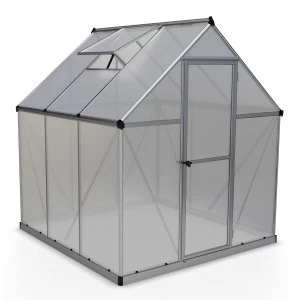 Image of Palram Mythos Greenhouse 6 x 6 - Silver
