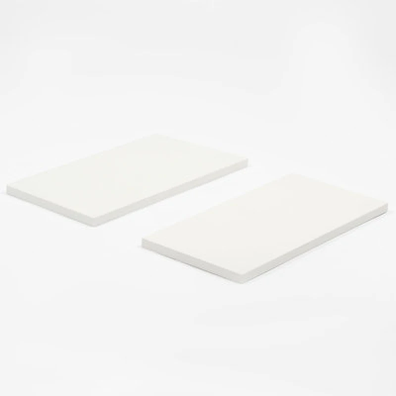 Image of OHS OHS Pack Of 2 Floating Shelves Wall Shelving in White White One Size Unisex 5027434184323