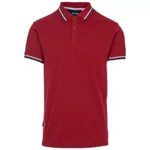 Image of Trespass Mens PoloBrook Polo Shirt (S) (Merlot)