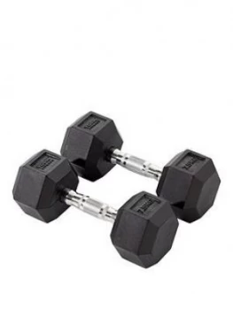 Image of York Rubber Hex Dumbbell Pair 2 X 7.5KG