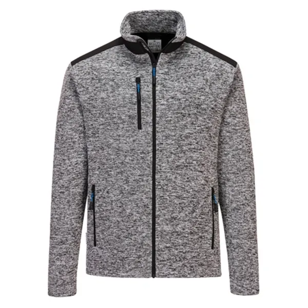 Image of Portwest KX3 Mens Performance Fleece Jacket T830PGRL Colour: Platinum Grey