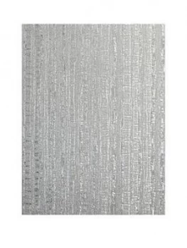 Image of Arthouse Luxe Industrial Stripe Silver Vinyl Wallpaper