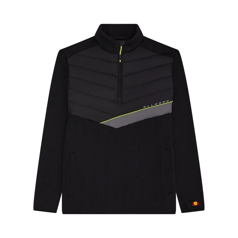Image of Ellesse Mens Guez 1/2 Zip Fleece Black male Small