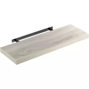 Image of Floating Shelves Shelf Including Bracket Wall Shelving Living Room Kitchen Black White Grey Oak High Gloss Matt 50 70 90 110cm 70cm Eiche (de)