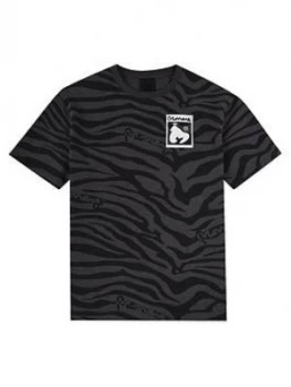 Image of Money Boys Short Sleeve Zebra Hallmark T-Shirt - Black