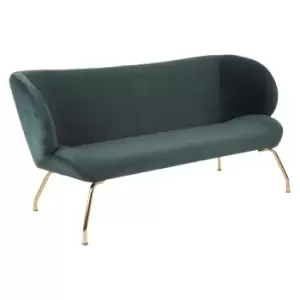 Image of Kolding 2 Seat Green Sofa