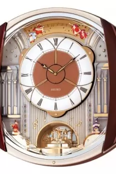 Image of Seiko Clocks Musical Marionette Wall Clock QXM250B
