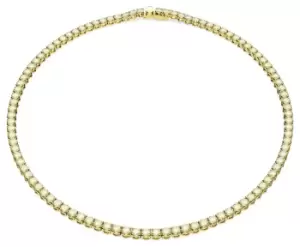 Image of Swarovski 5661191 Matrix Tennis Necklace Gold-Tone Plated Jewellery