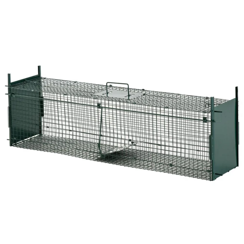 Image of PawHut 2-Door Humane Live Trap for Small Animals - Green AB0-014