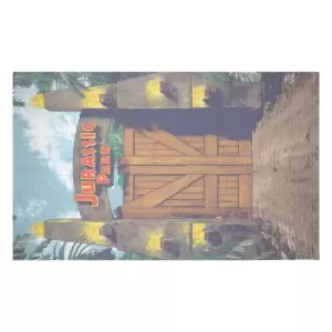 Image of Decorsome x Jurassic Park Evergreen Gates Woven Rug - Small