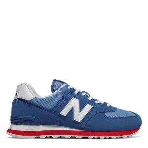 Image of New Balance 574 Classic Trainers - Blue/White