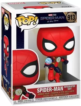 Image of Spider-Man Spider-Man - Integrated Suit Vinyl Figure 913 Funko Pop! multicolor