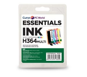 Image of Essentials HP 364 Black and Tri Colour Ink Cartridge
